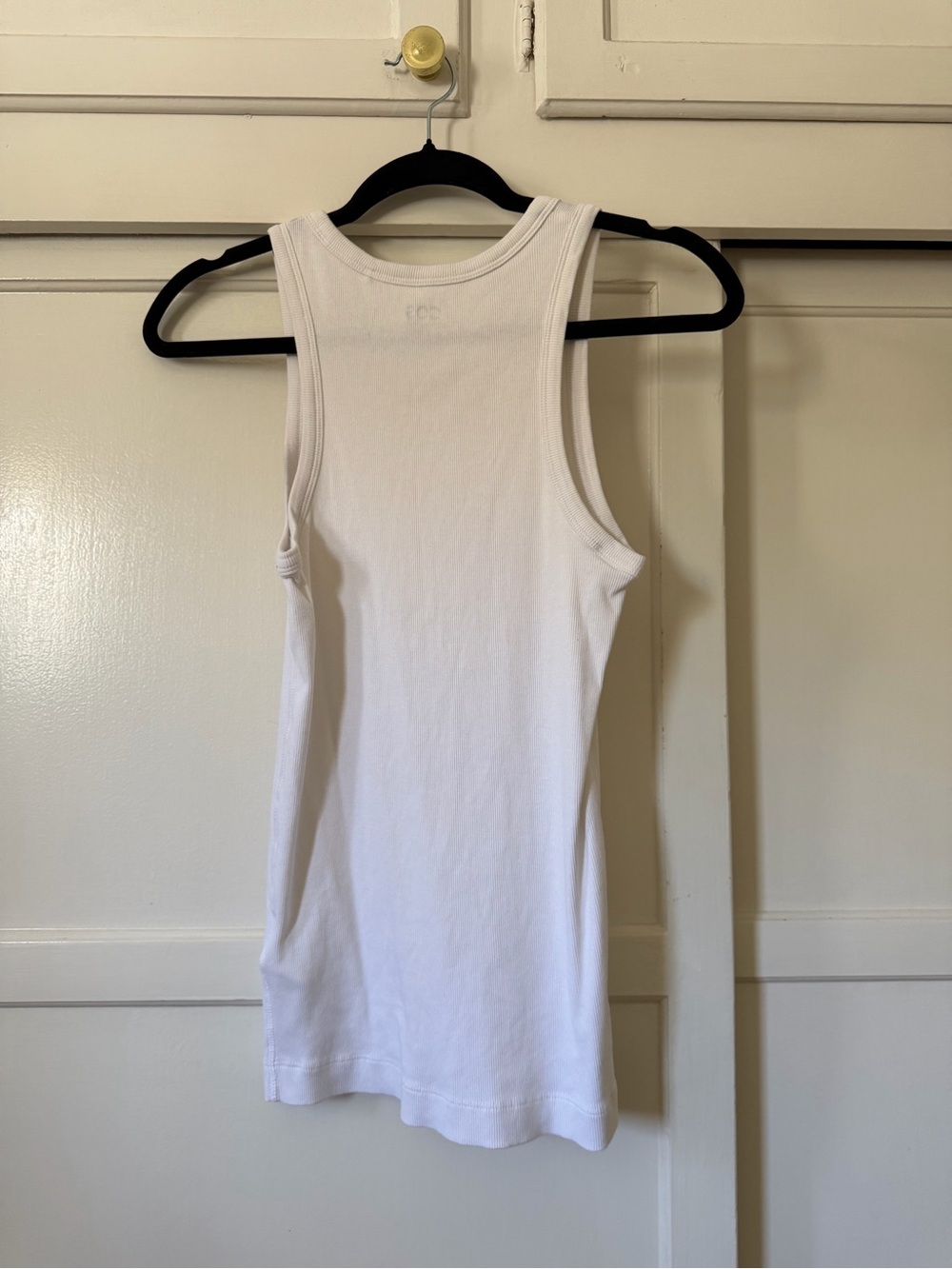 COS White Organic Cotton Ribbed Tank - Picture 5 of 5